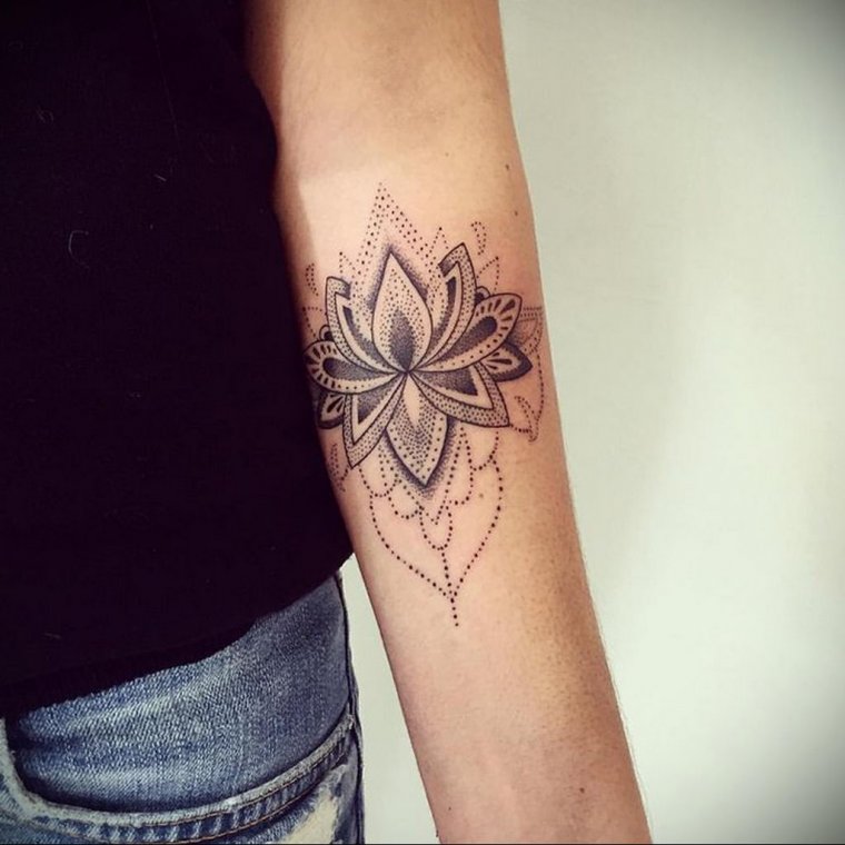 Тату браслет Мандала