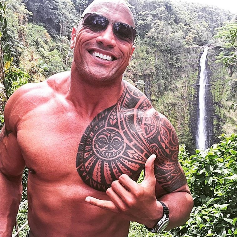 Dwayne Johnson тату