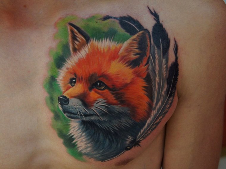 Татуировка лиса