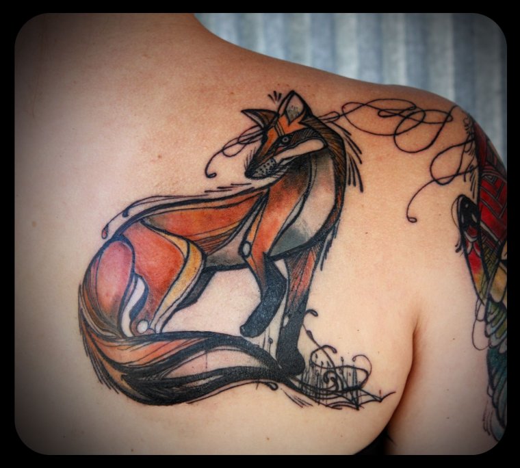 Тату лиса значение для девушек