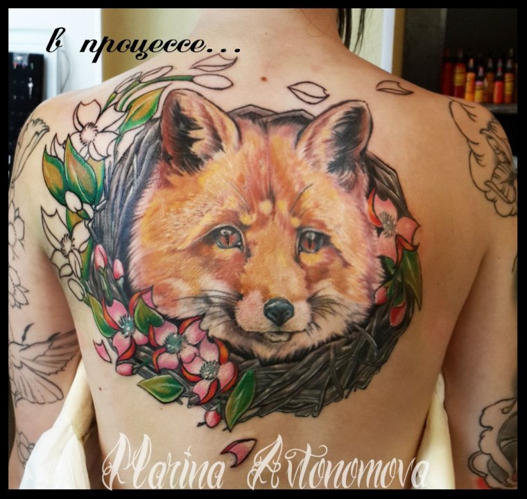 Лиса татуировка
