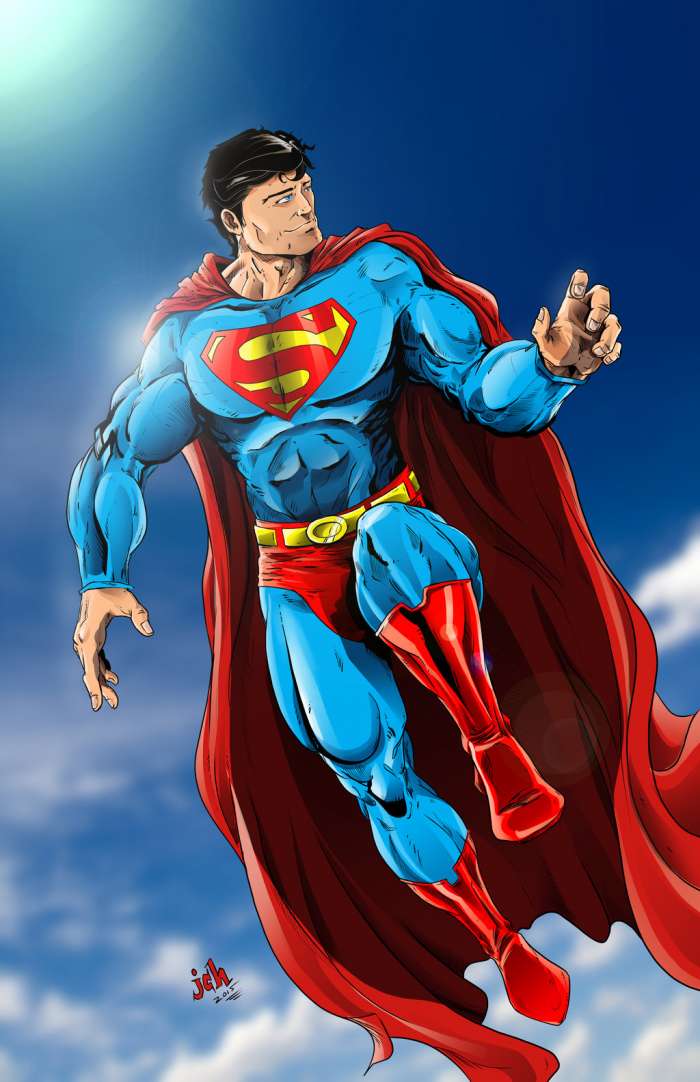 Арты на тему "Супермен" (50 рисунков) 2