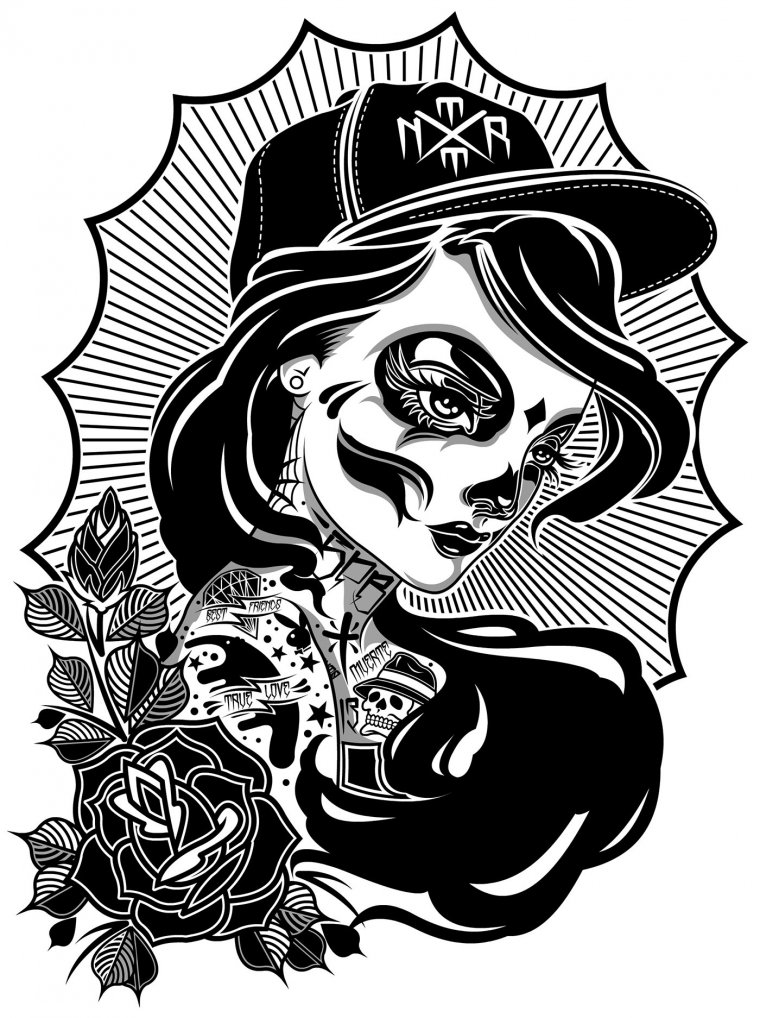 Santa muerte Олд скул