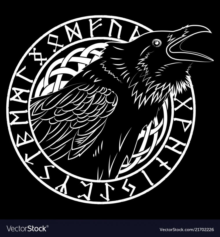 Тату чертог ворона на теле (48 фото) 9 тату