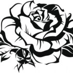 Черно белые тату розы: эскизы для всех (49 фото) 89 тату