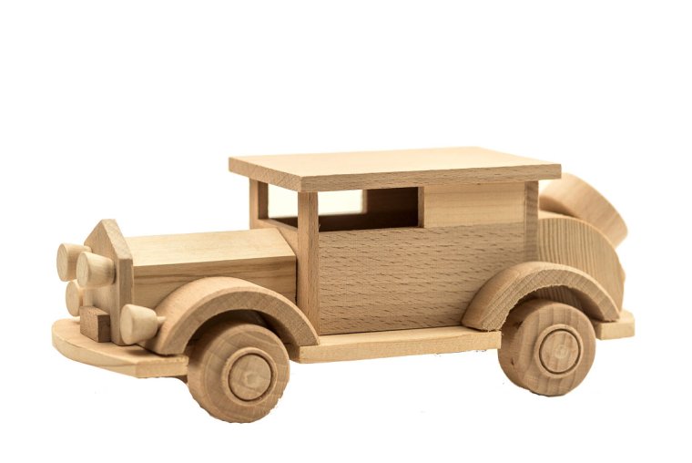 Ретро автомобиль деревянная игрушка