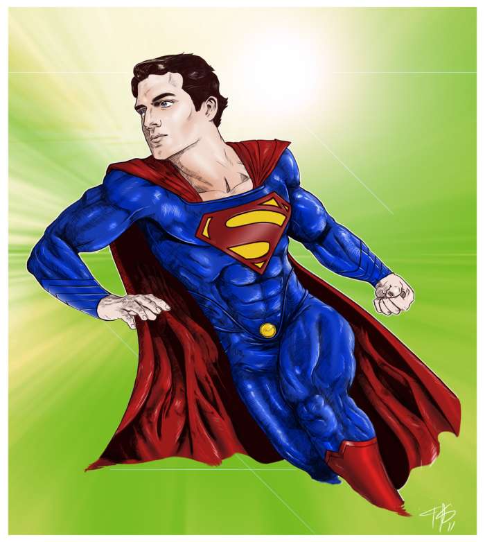 Арты на тему "Супермен" (50 рисунков) 5