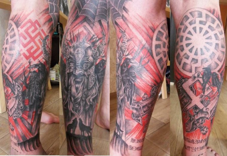 Славянские тату для мужчин (34 фото) 25 тату