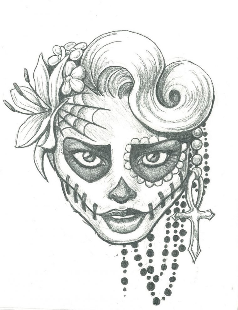 Тату эскизы на лице (48 фото) 35 Эскизы для рисования необычные
