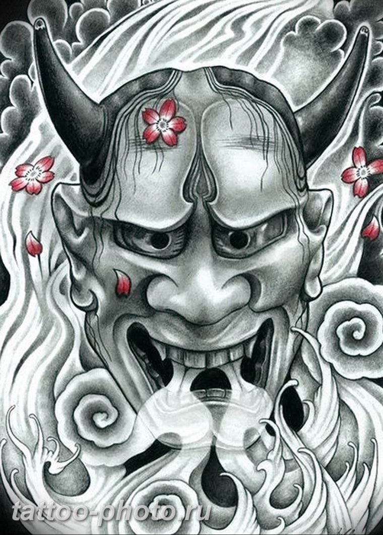 Тату эскизы японские демоны (50 фото) 20 тату