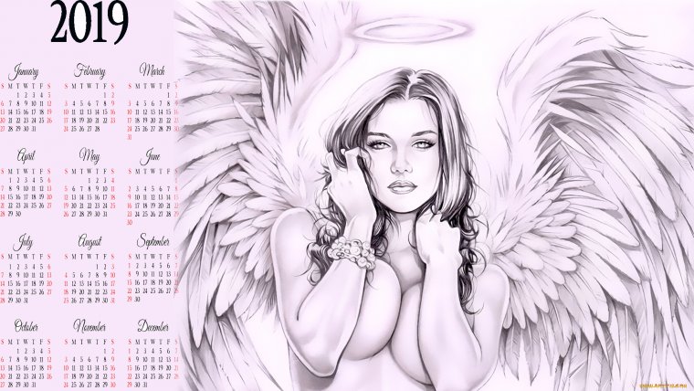 Тату "девушка ангел" - эскизы татуировок (38 фото) 15