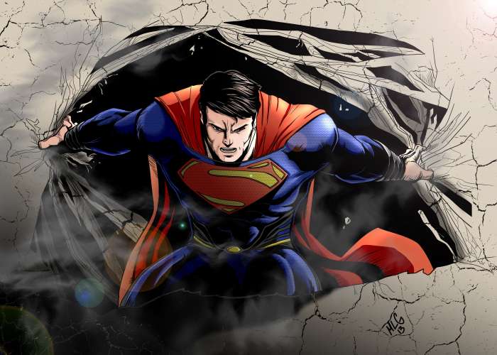 Арты на тему "Супермен" (50 рисунков) 7