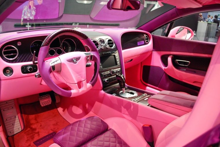 Красивые розовые машины