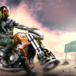 Мотоциклист на картинках в разном жанре 58