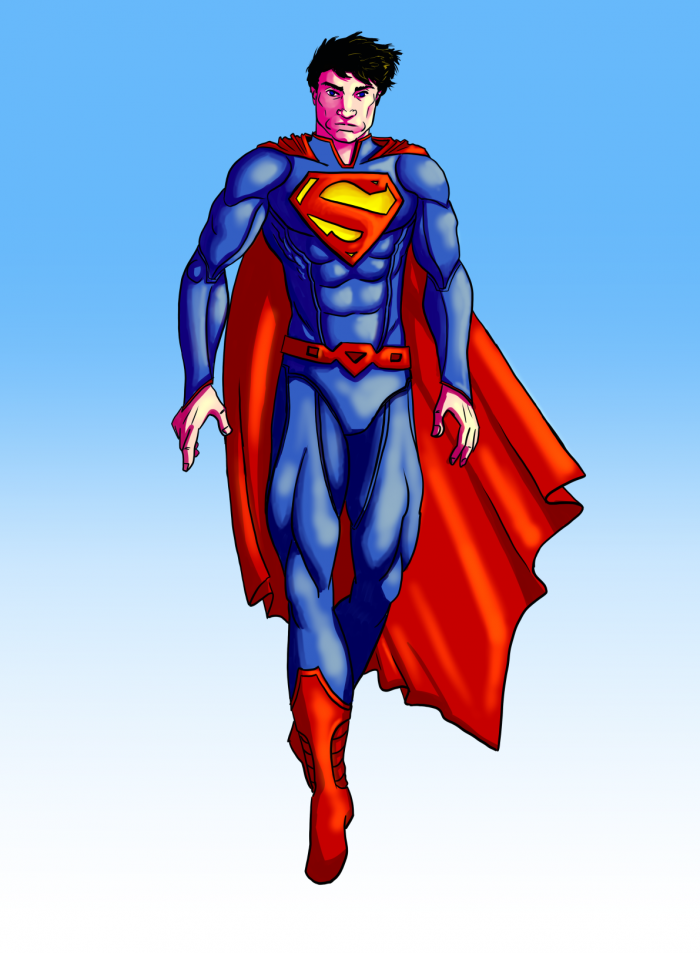 Арты на тему "Супермен" (50 рисунков) 22