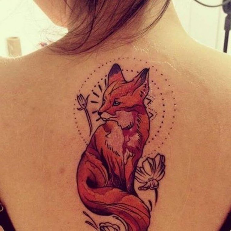 Татуировка лиса