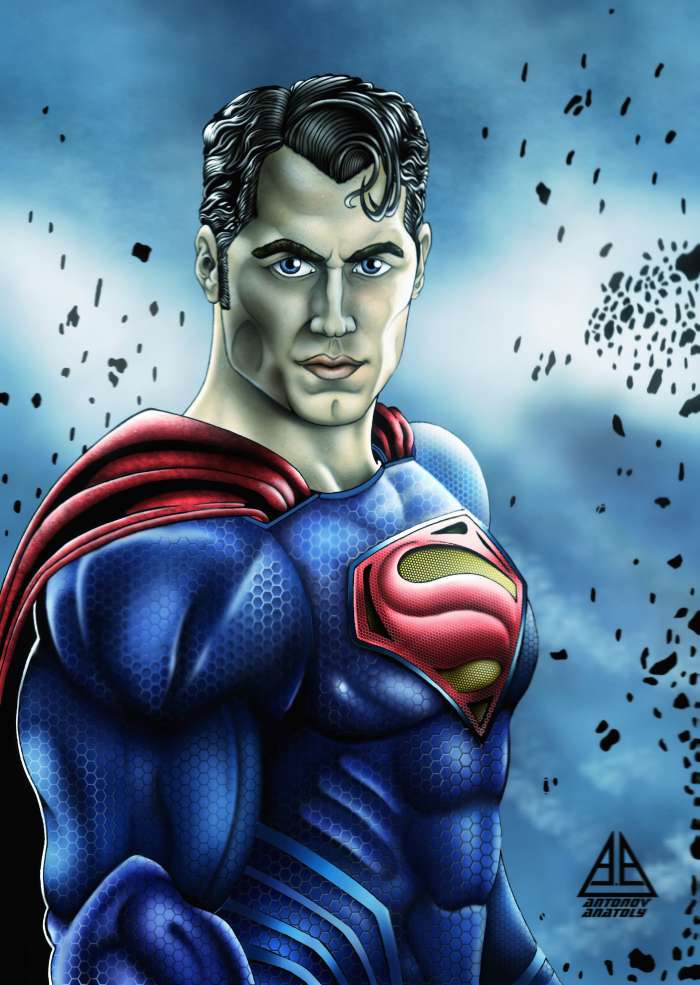 Арты на тему "Супермен" (50 рисунков) 19