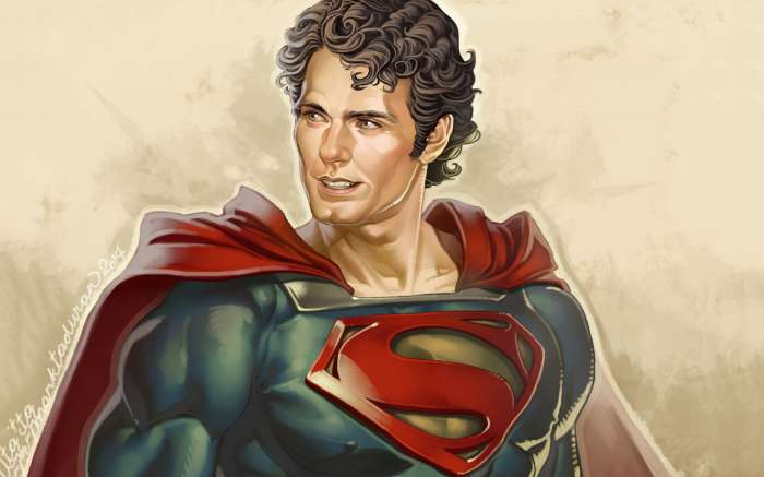 Арты на тему "Супермен" (50 рисунков) 14