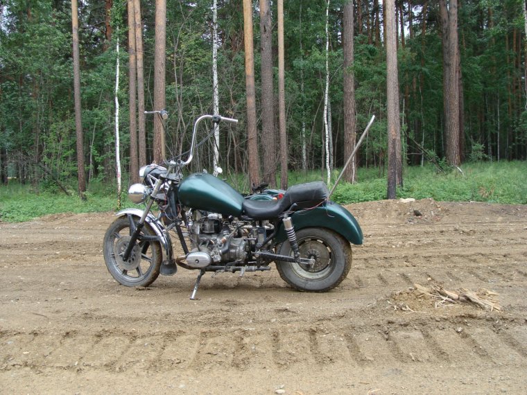 За хромированный мотоцикл Урал чоппер