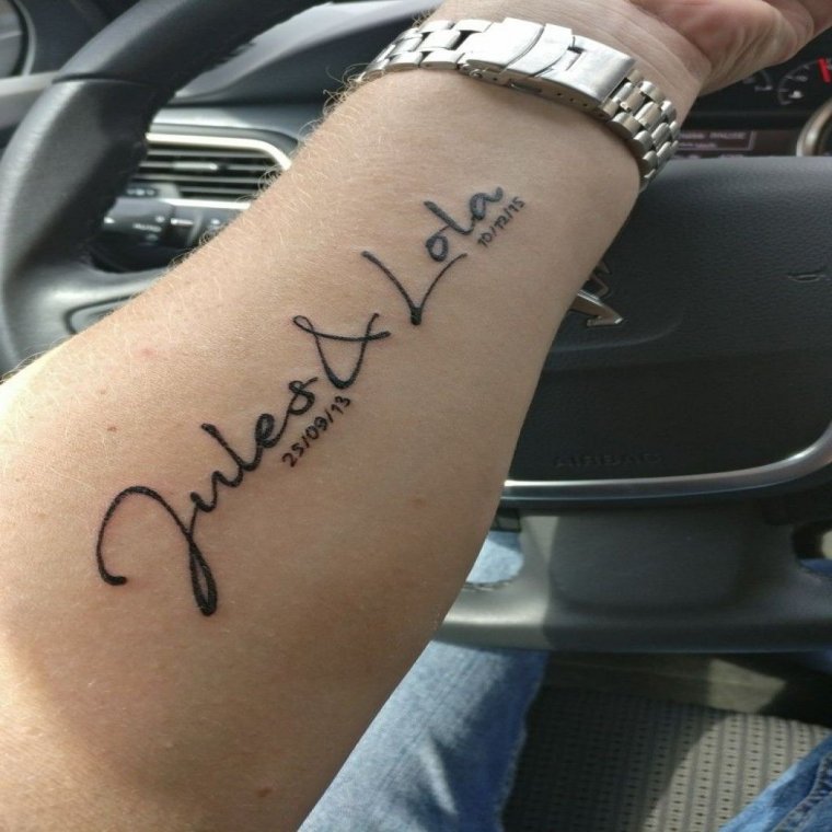 Татуировки с именем ребенка (35 фото) 9 Татуировки с именем ребенка (35 фото) 8 тату