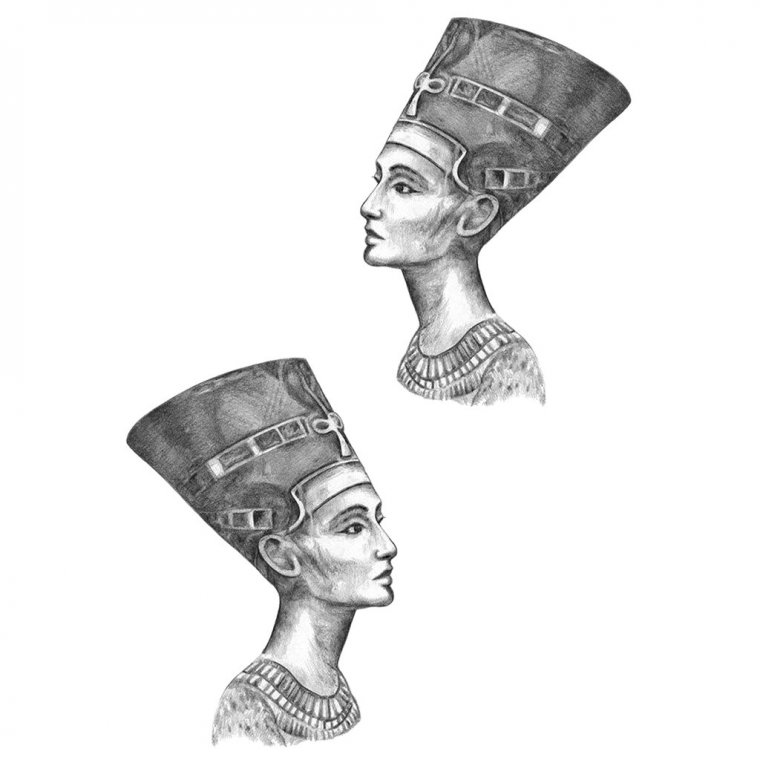 Нефертити эскиз