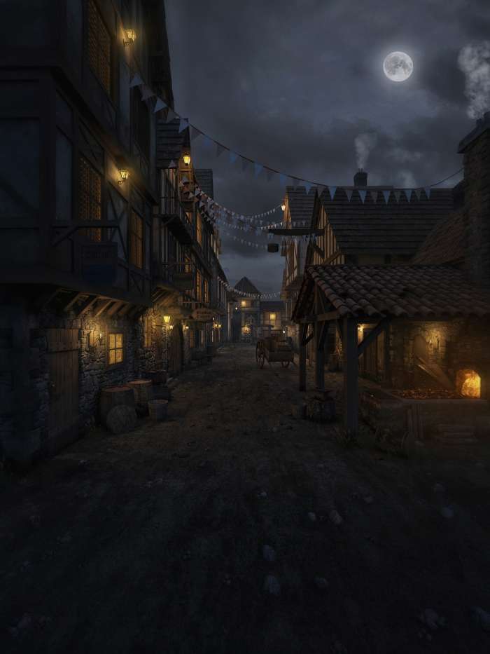 Улицы средневекового города (67 картинок) 9