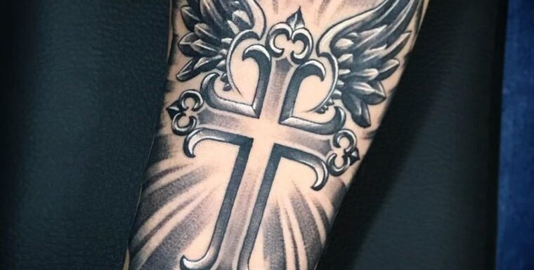 Православный тату крест на руке (46 фото)