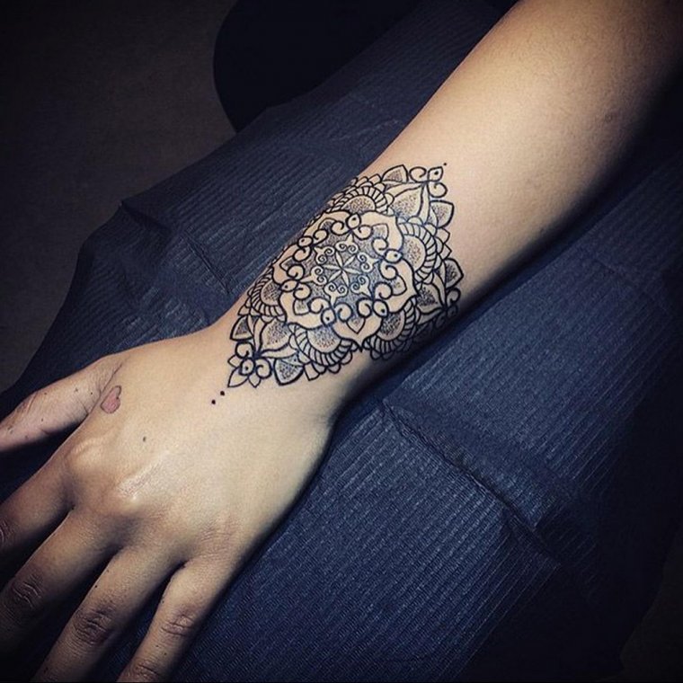 Тату браслет Мандала