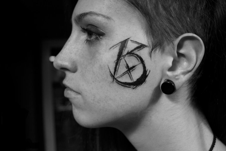 Тату эскизы на лице (48 фото) 11 'CRBP nfnebhjdjr YF kbwj