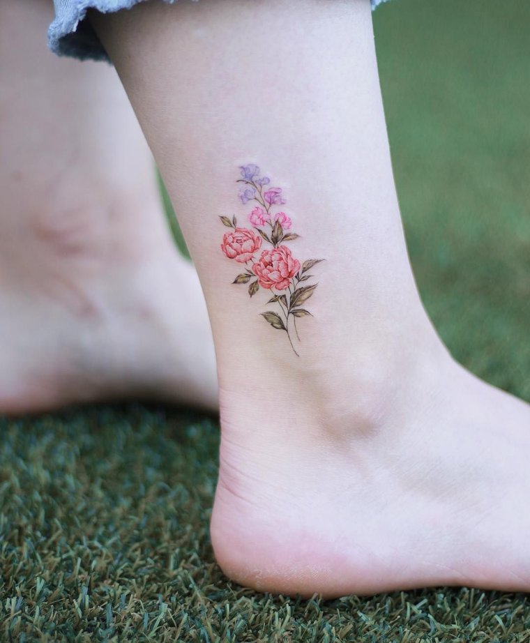 Татуировки цветы