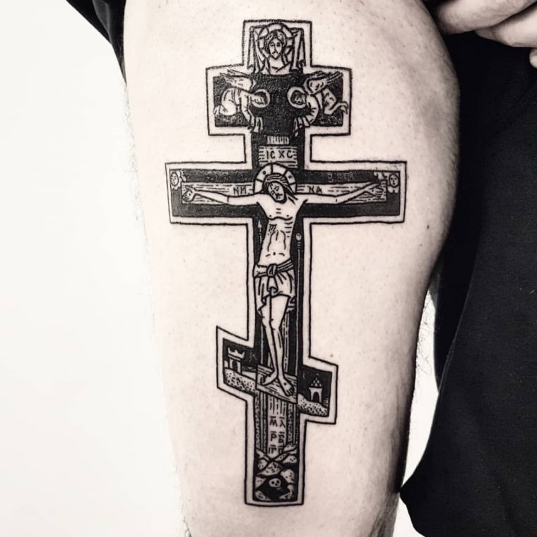 Православный тату крест на руке (46 фото) 1 тату