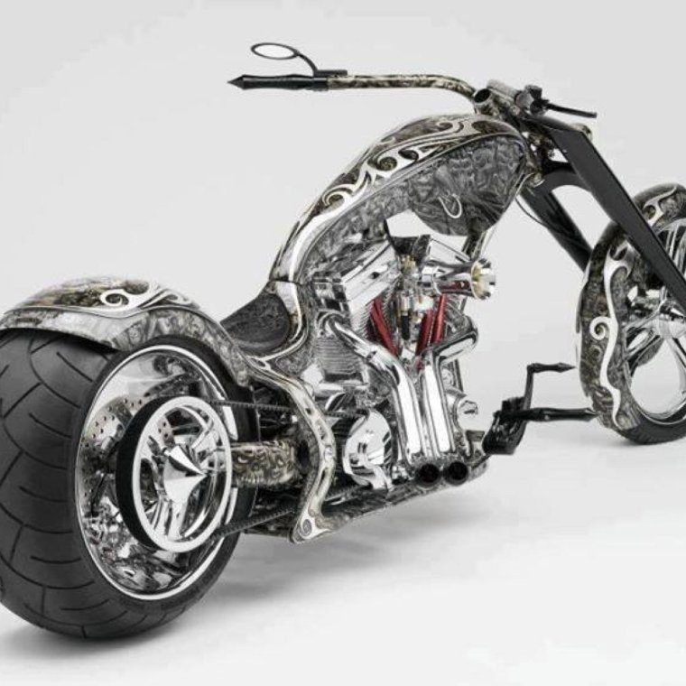 Мотоцикл скульптура скелет