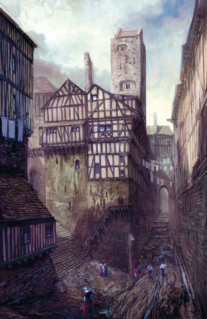 Улицы средневекового города (67 картинок) 14