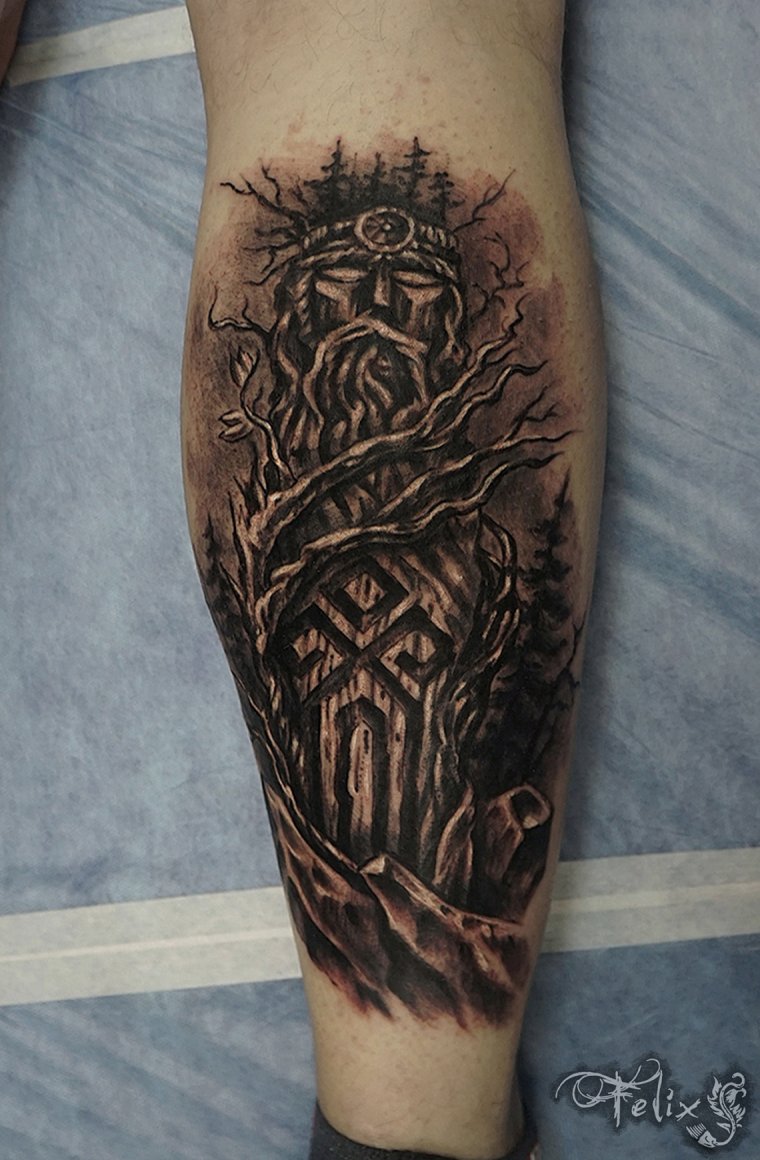 Славянские тату для мужчин (34 фото) 8 тату