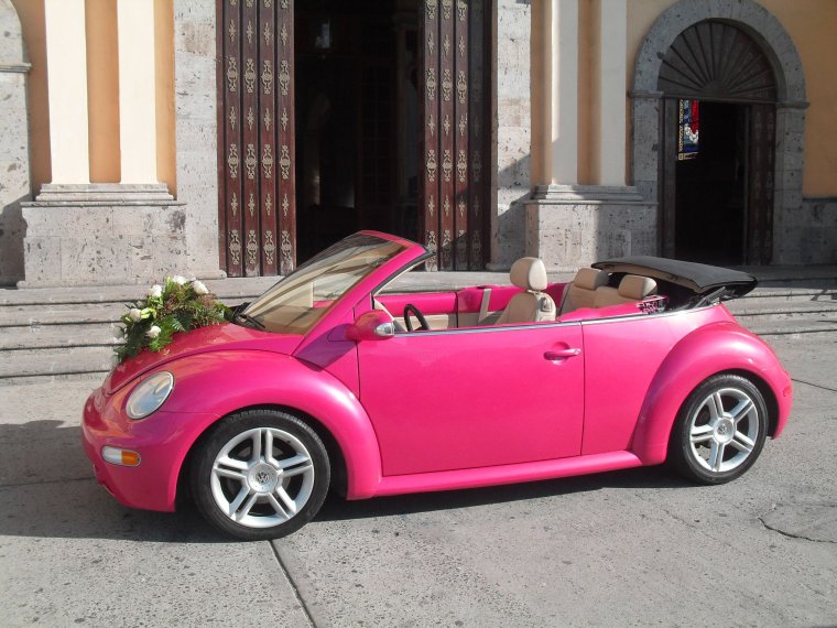 WV New Beetle Cabrio Pink