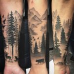 Татуировки природа на руке - мужские (47 фото) 85 тату