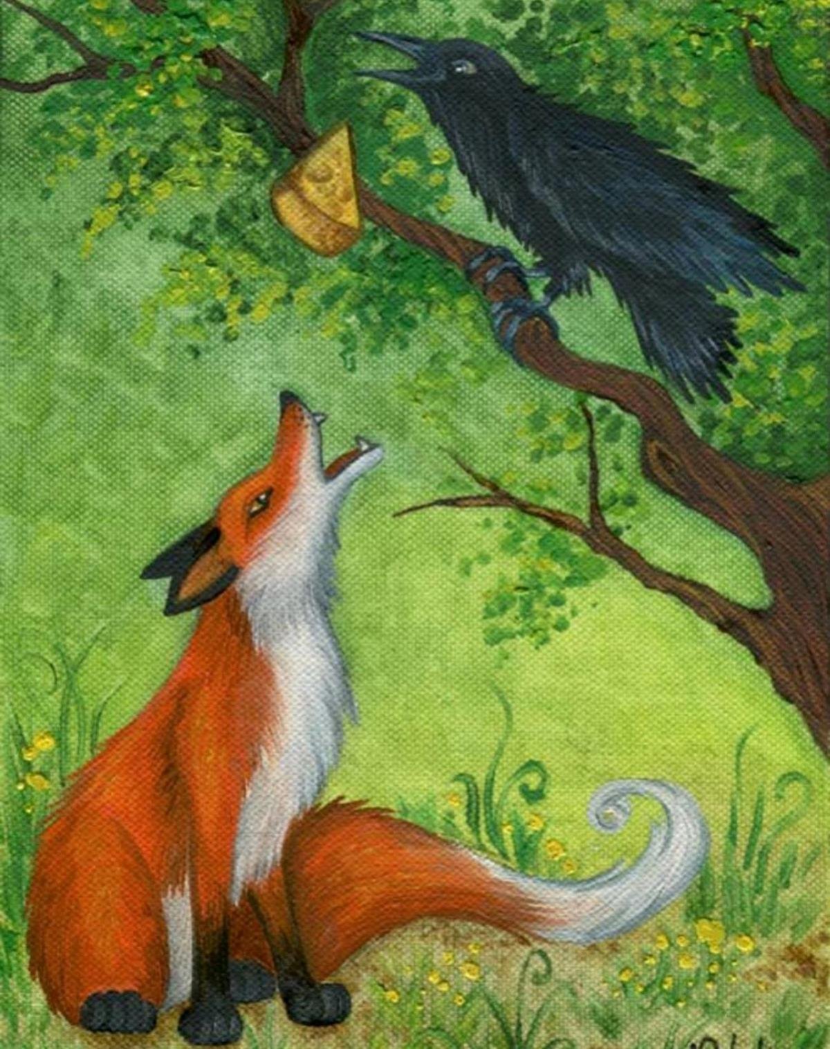 ФОТО: Ворона и лисица 6