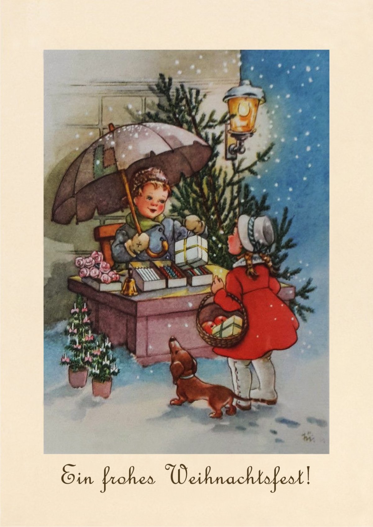 Поздравительные открытки с Рождеством на немецком 1