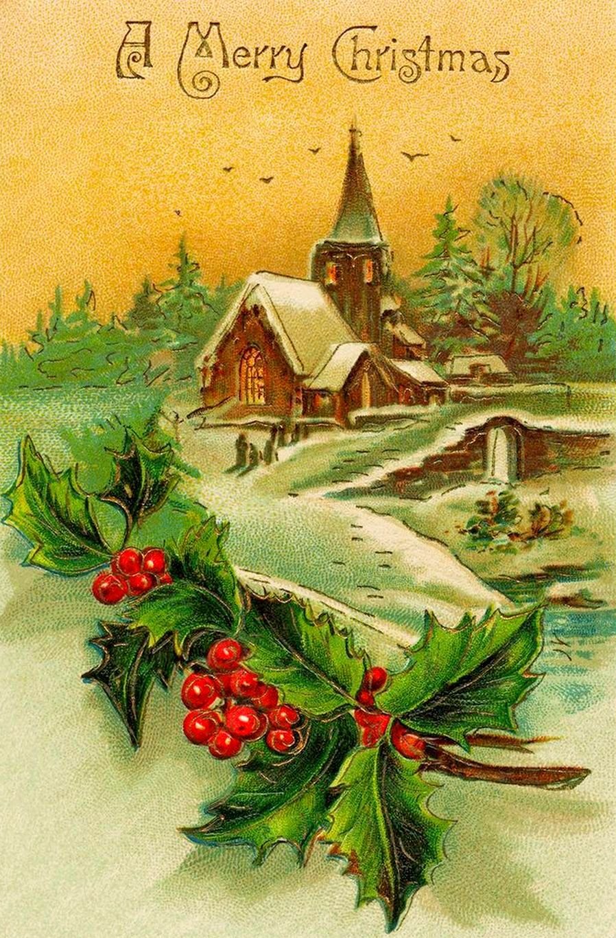 Поздравительные открытки с Рождеством на немецком 16