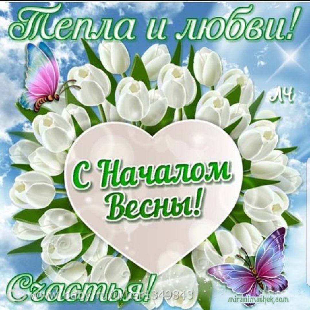 Поздравления с первым днем весны - подборка открыток 14 открытки