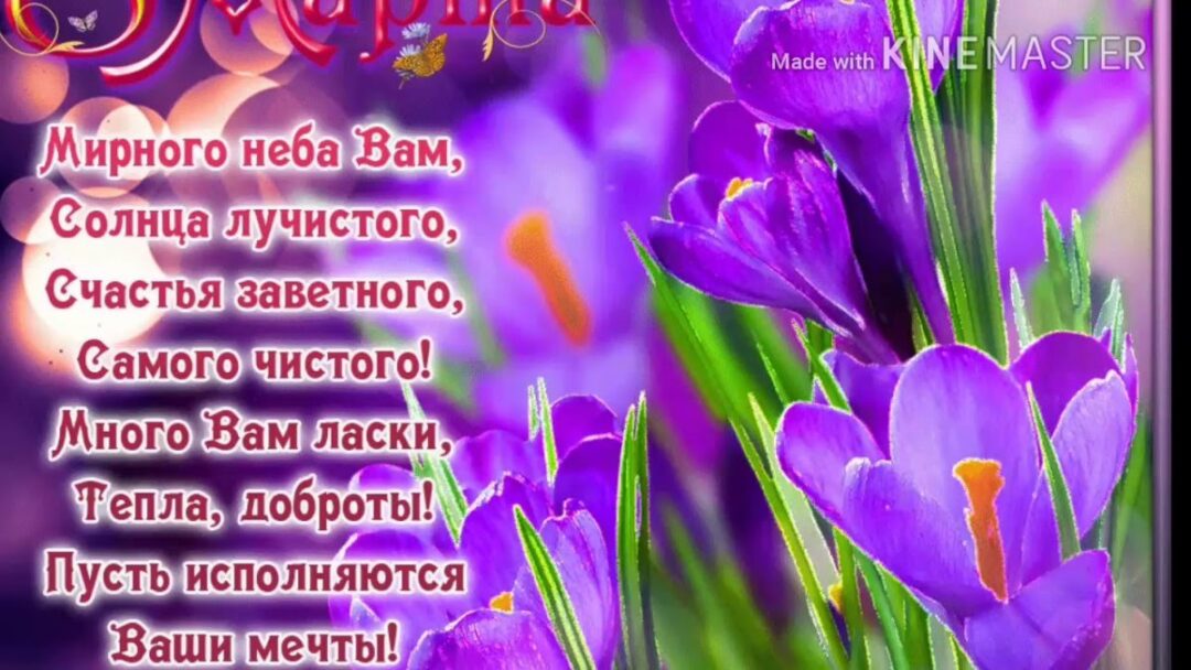 С 8 марта - красивые поздравления 24 открытки