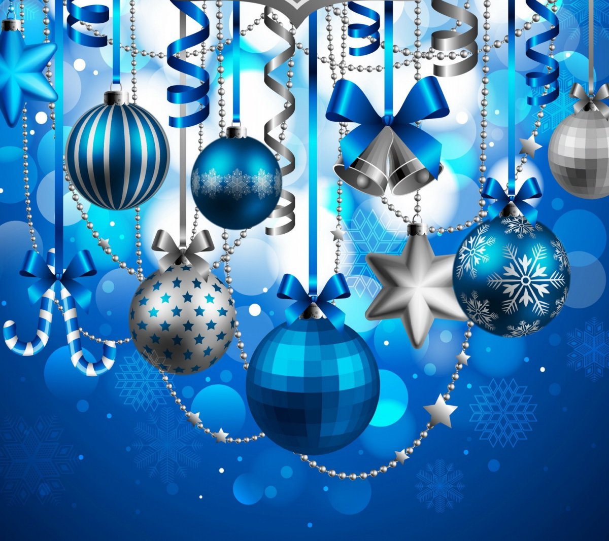 Открытки новогодние с елочными шариками 3 открытки