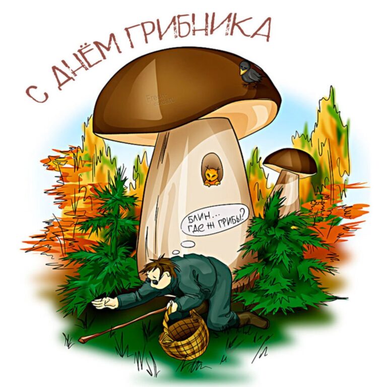 Поздравления с днем грибника - открытки грибникам 51 открытки