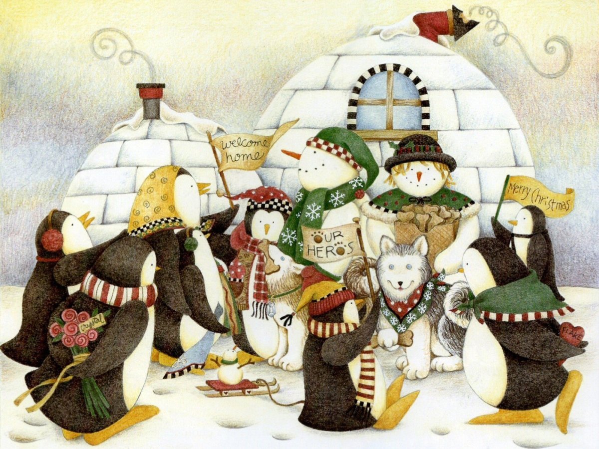 Прикольные рождественские открытки и поздравления 17 открытки