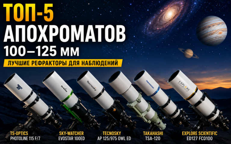 ТОП-5 апохроматов 100–125 мм: телескопы, которые дарят «вау-эффект» 5